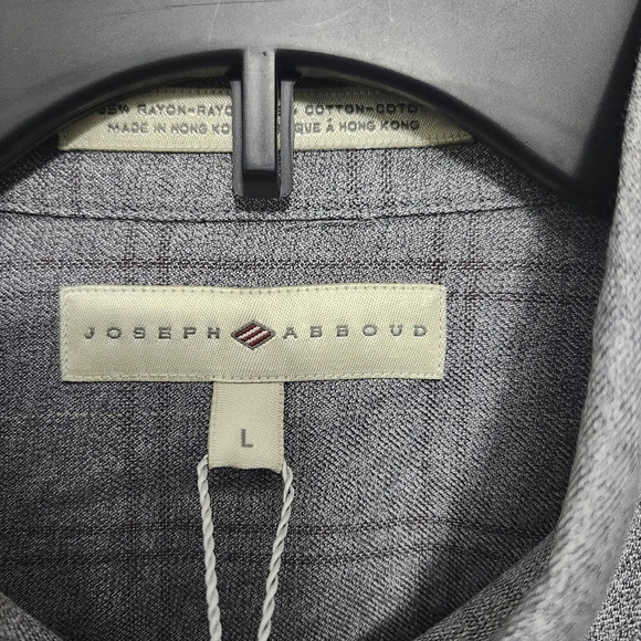 Joseph Abboud men's button-up shirt size large plaid blue - Picture 3 of 8